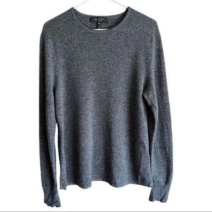 Rag & Bone Size XL 100% Fine Merino Wool Pullover Knit Sweater Ultra Soft!